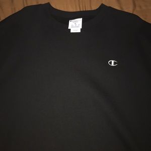 Black champion crew neck